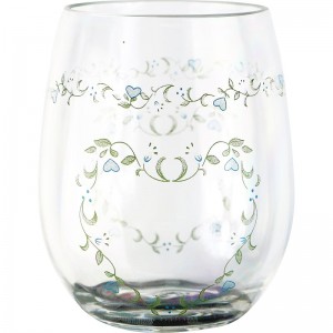 Corelle Country Cottage 16 oz. Acrylic Stemless Wine Glass REL2460